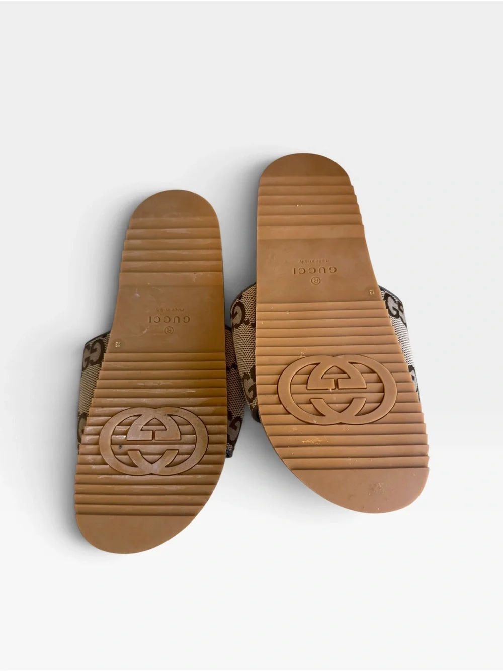 Gucci Men's GG Monogram Slide Sandals 13